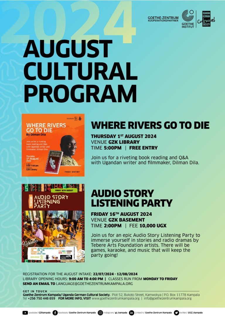 August 2024 Cultural Program - Goethe-Zentrum Kampala